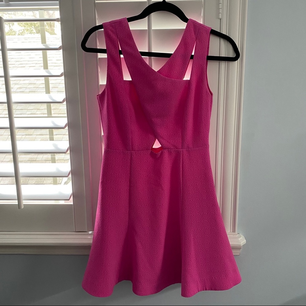 J.O.A Pink Cut Out Mini Dress